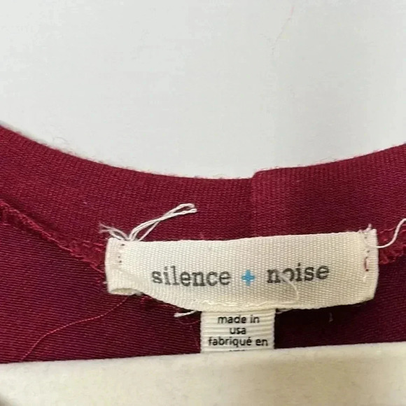 Silence and Noise Burgundy Dress - Picture 5 of 6